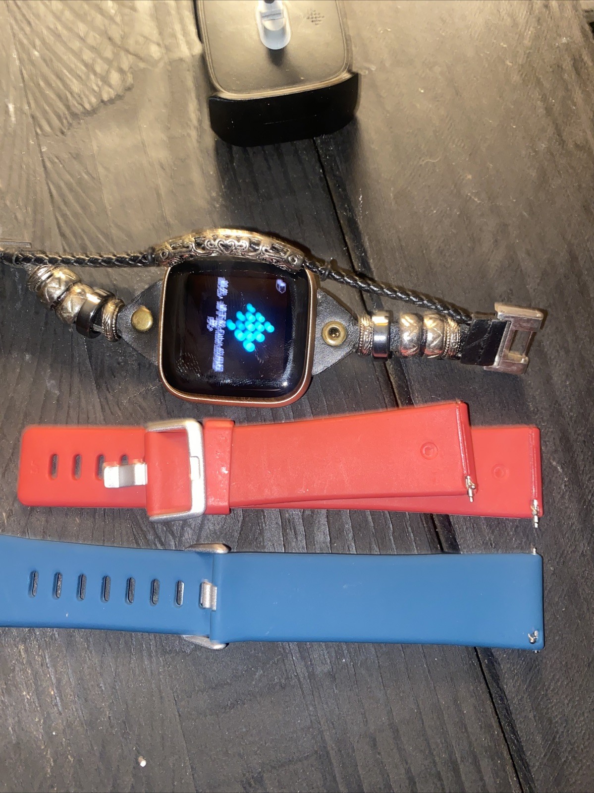 Fitbit Versa 2 Smartwatch +cord & 3 Bands Tested✅ (device +band Color Will Vary)