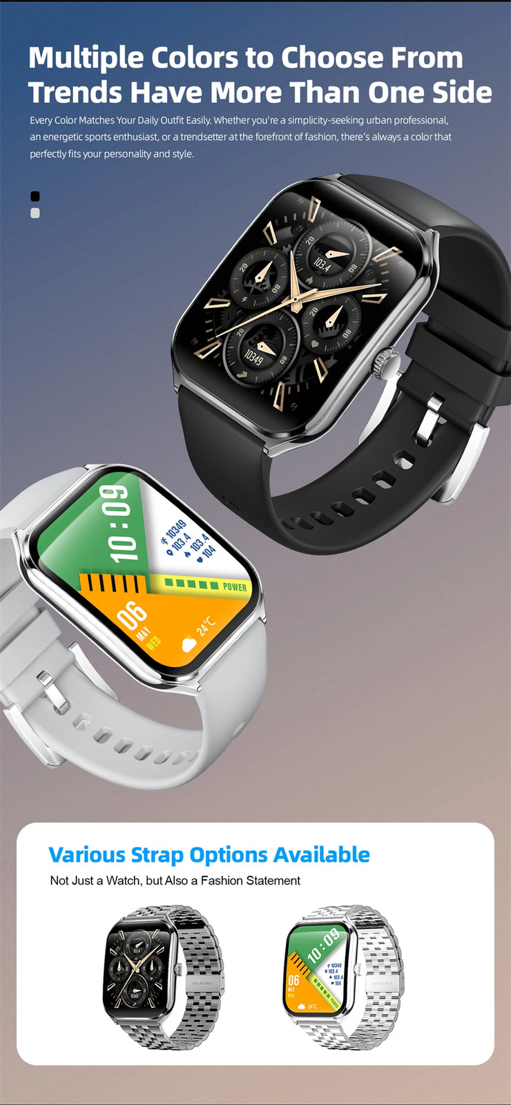 2025 New 7.5MM Ultra Thin Smart Watch Men 1.96″AMOLED Screen Always Show Time