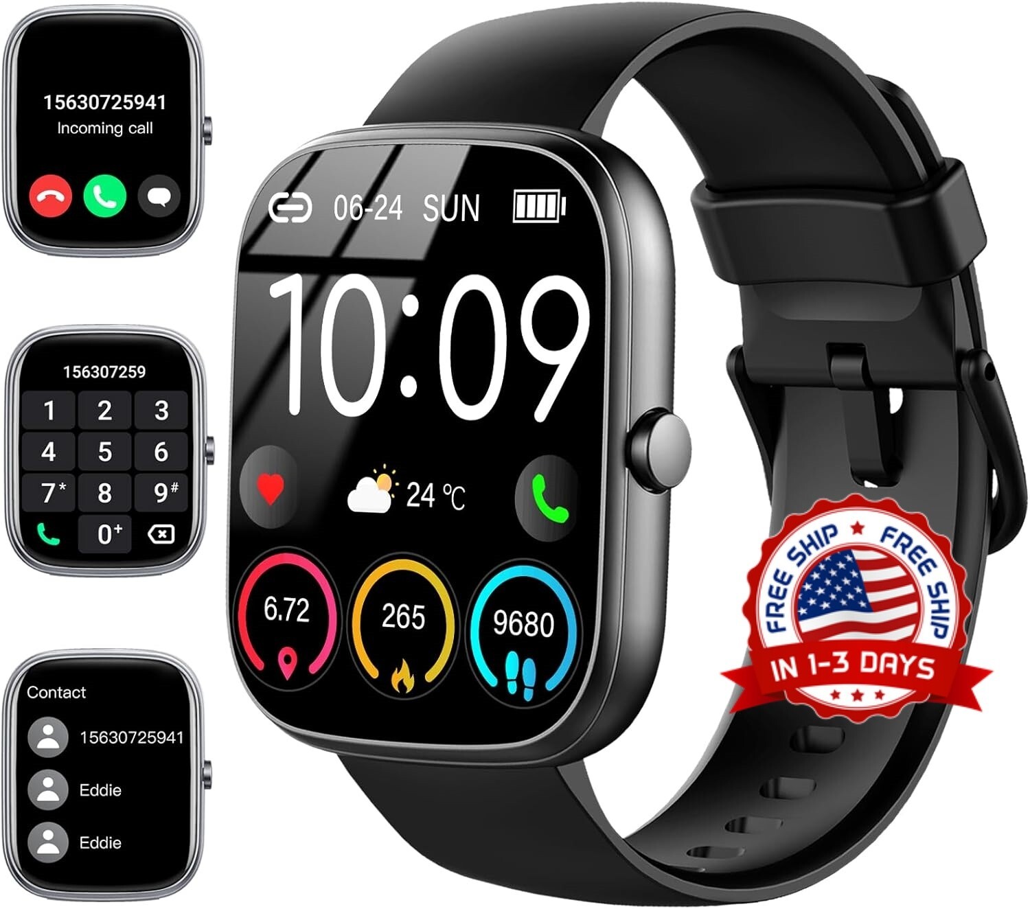 Reloj Inteligente de Mujer Hombre para Iphone Apple Samsung Android y Bluetooth
