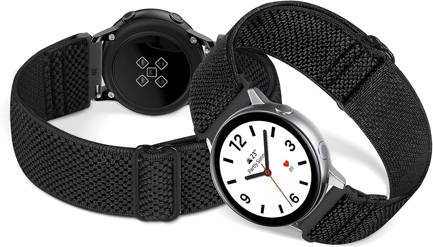 Adjustable Nylon Strap for 16mm 18mm 20mm 22mm Quick Release Braided Bands