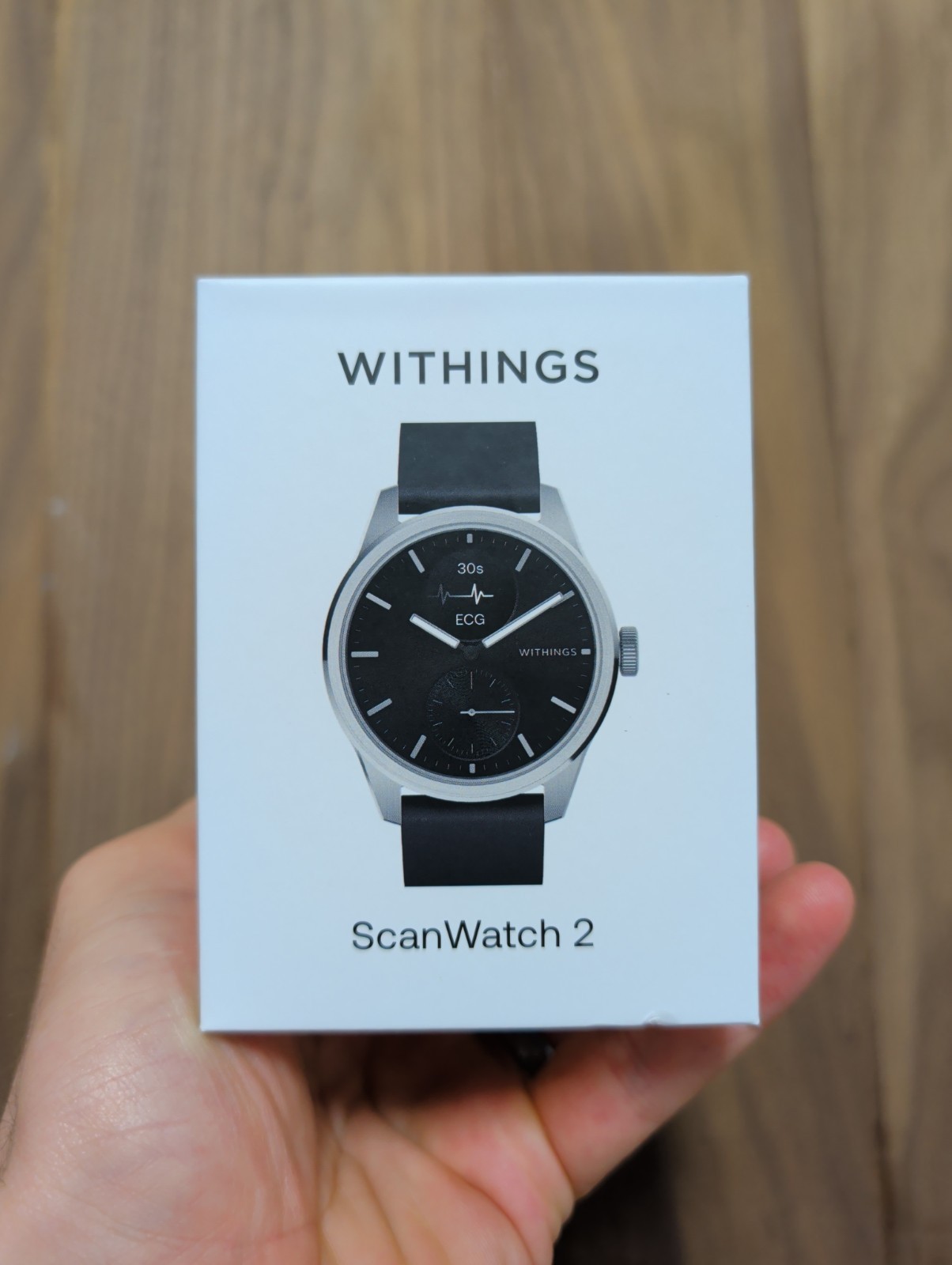 New, Withings Move ScanWatch 2, Heart Health Hybrid Smartwatch , 42mm, Black
