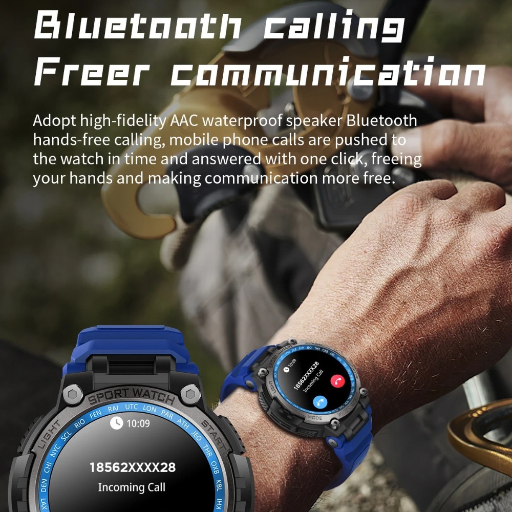 2025 Military Smart Watch For Men (Answer/Make Call) Heart Rate Outdoor Fitness