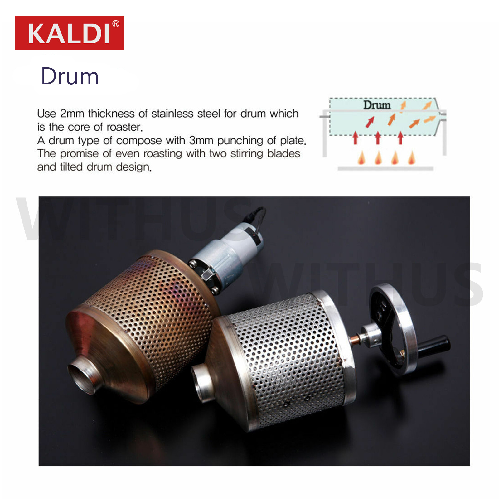 Kaldi Home Mini Coffee Bean Roaster 250g (Automatic Type / Hand Operated Type)