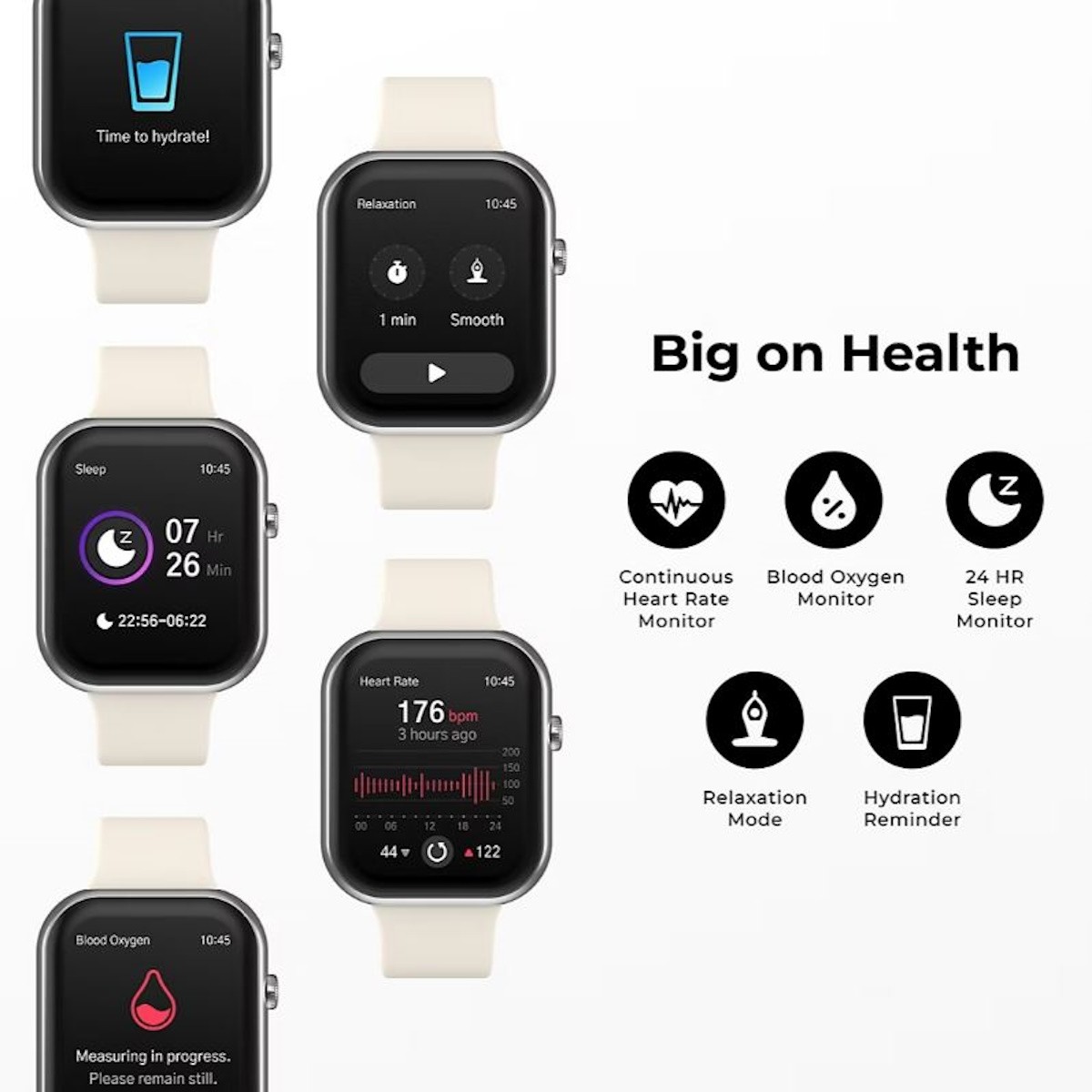 iTouch Air 5 Smartwatch Black TA5L01-G02 44mm Fitness Tracker