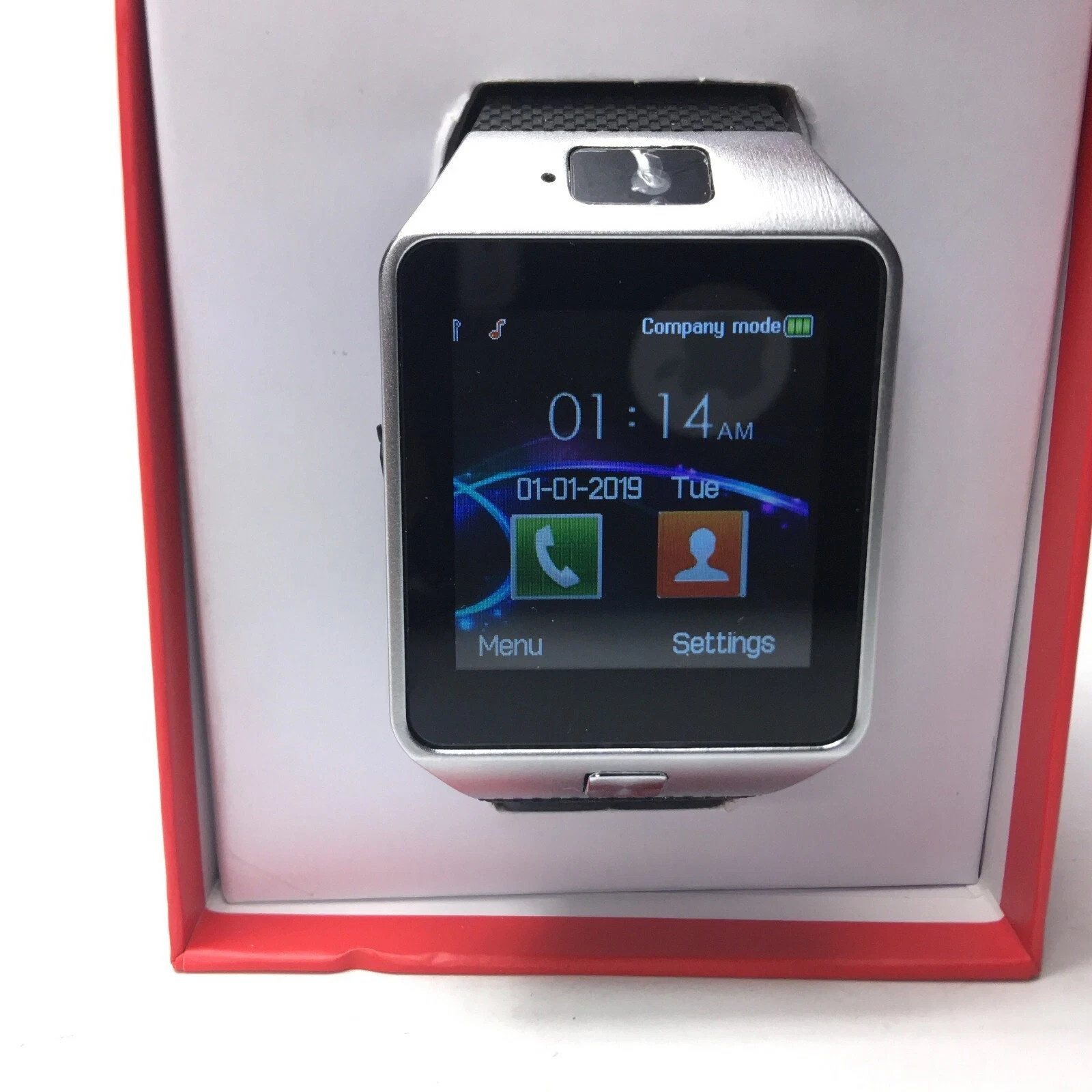 Generic Bluetooth Smart Watch Black Band Touch Screen Controls Similar to iTime