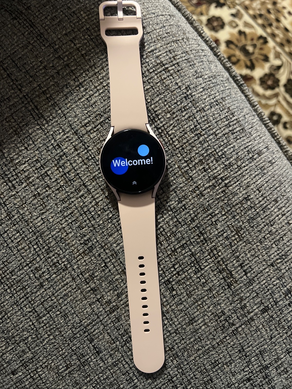 Samsung Galaxy Watch4 SM-R865 40mm Aluminum Case with Sport Band – Pink Gold…