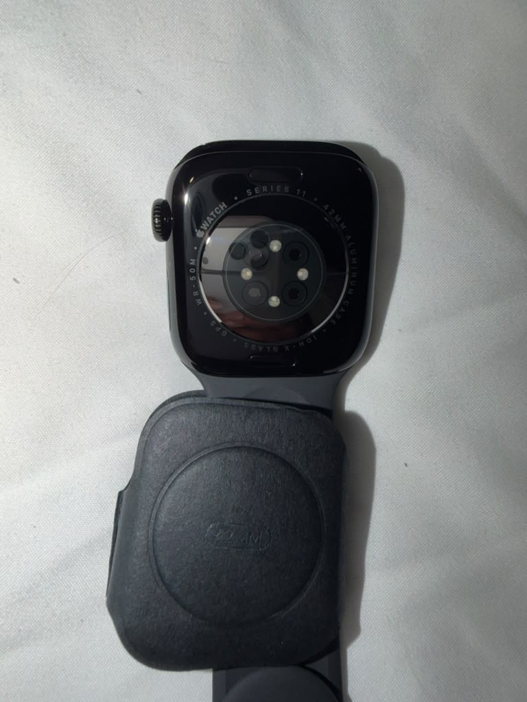 Apple Watch Series 11 42mm GPS Space Gray w Black Sport Band M/L