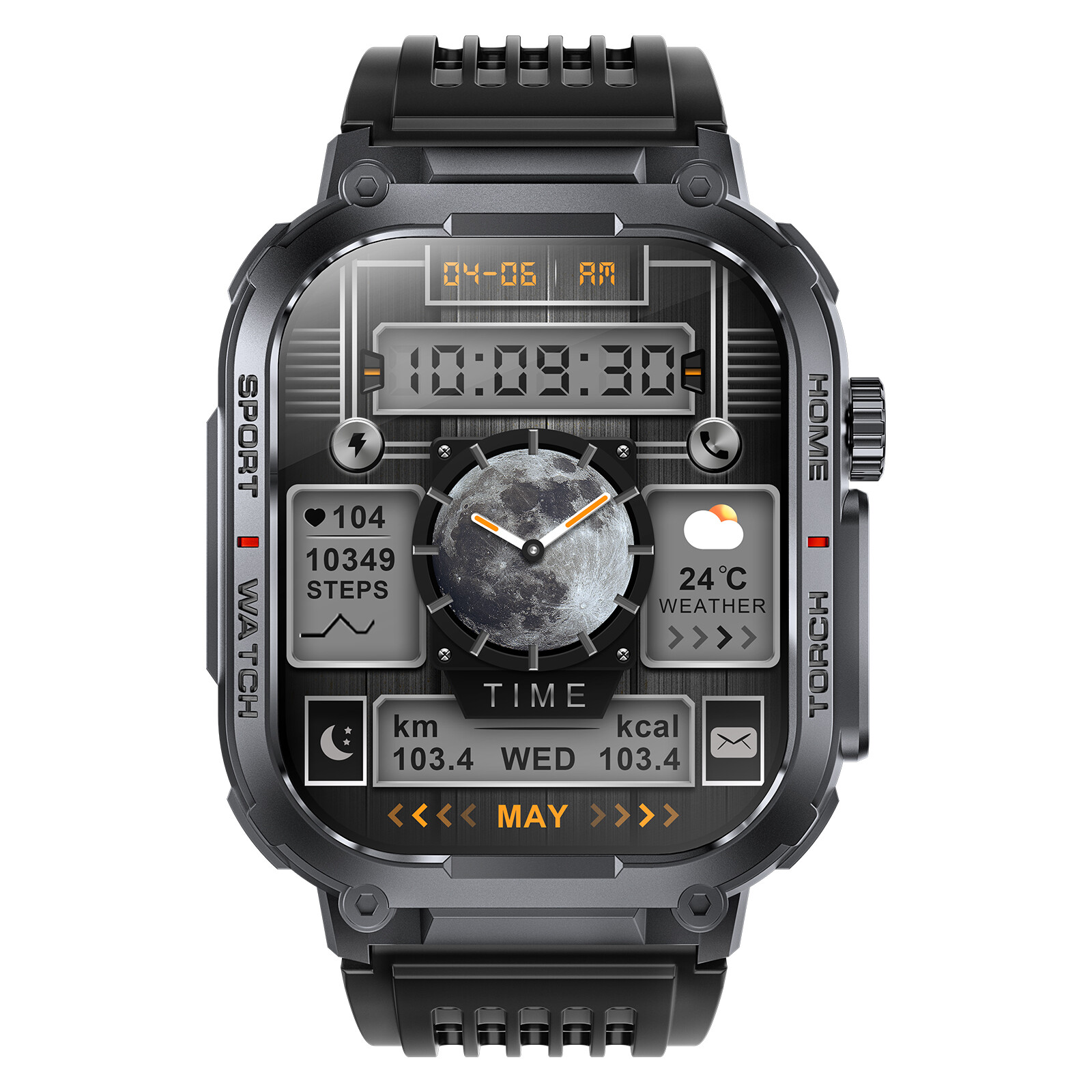Military Smart Watch for Men (Call Receive/Dial) Rugged Tactical Fitness Tracker