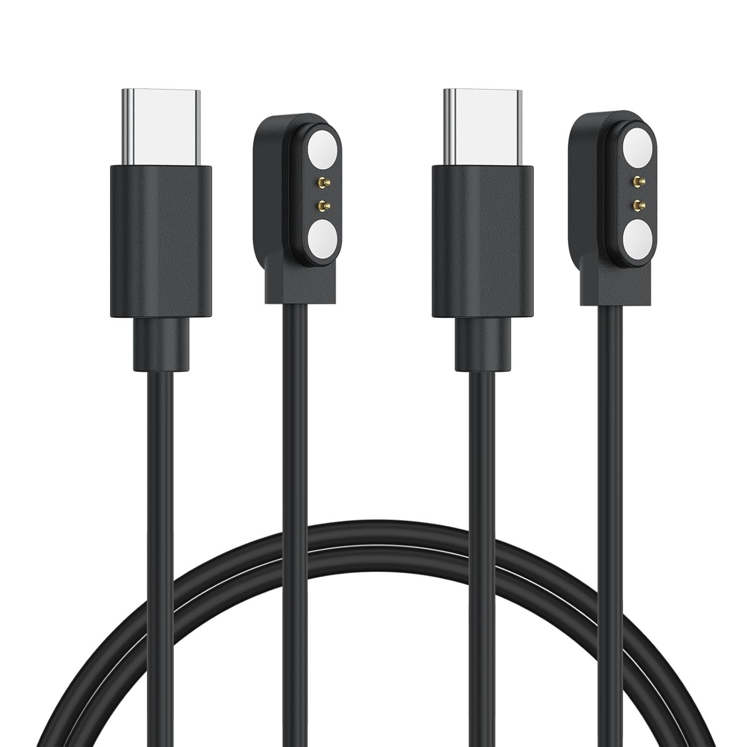 2 Pack VeryFit Smartwatch Charger Cable, Magnetic USB-C Charging Cable for Smart