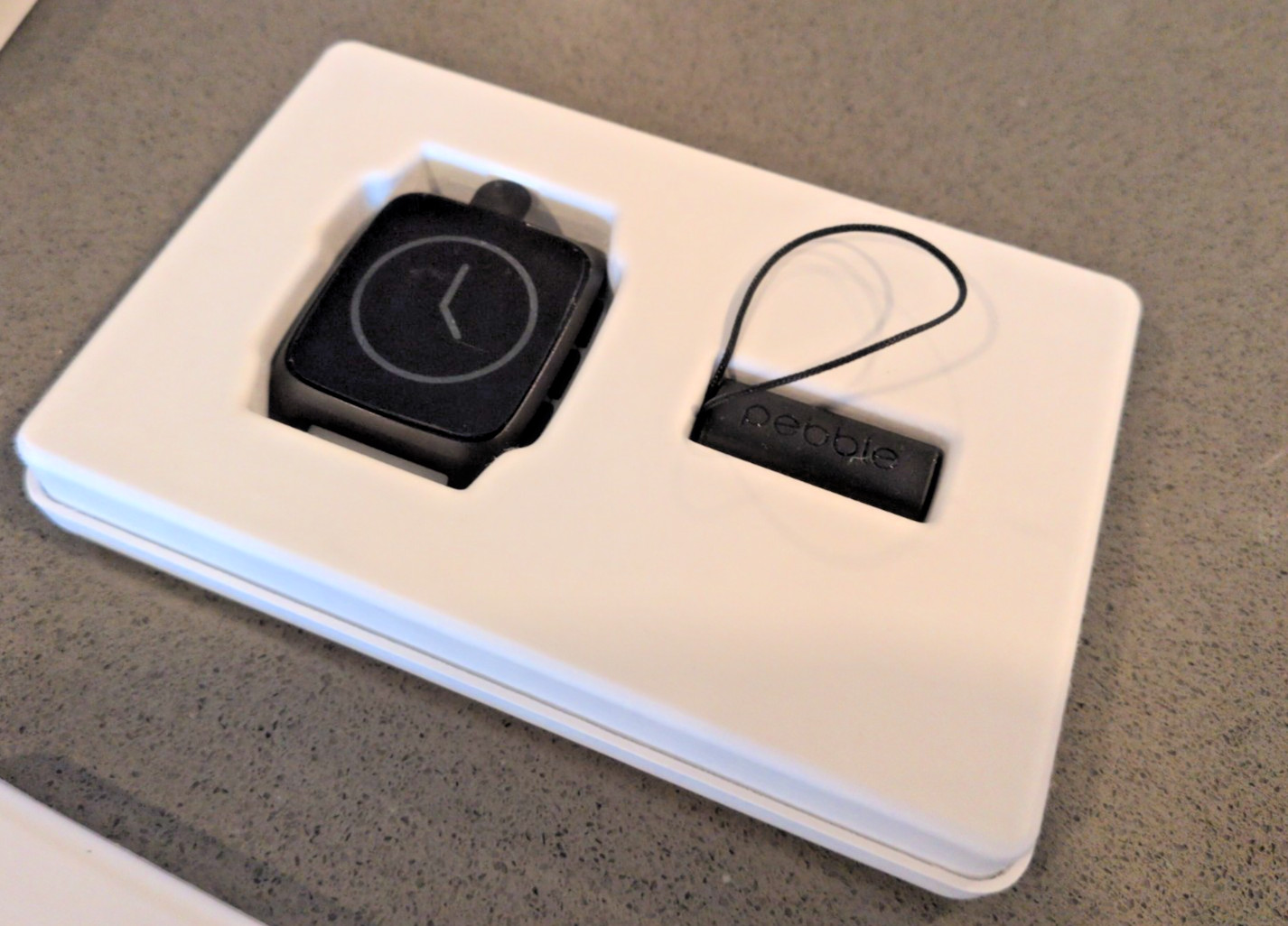 Pebble Time 2 Smart Watch – Black/Grey – New in Box – 1 Pebble Band