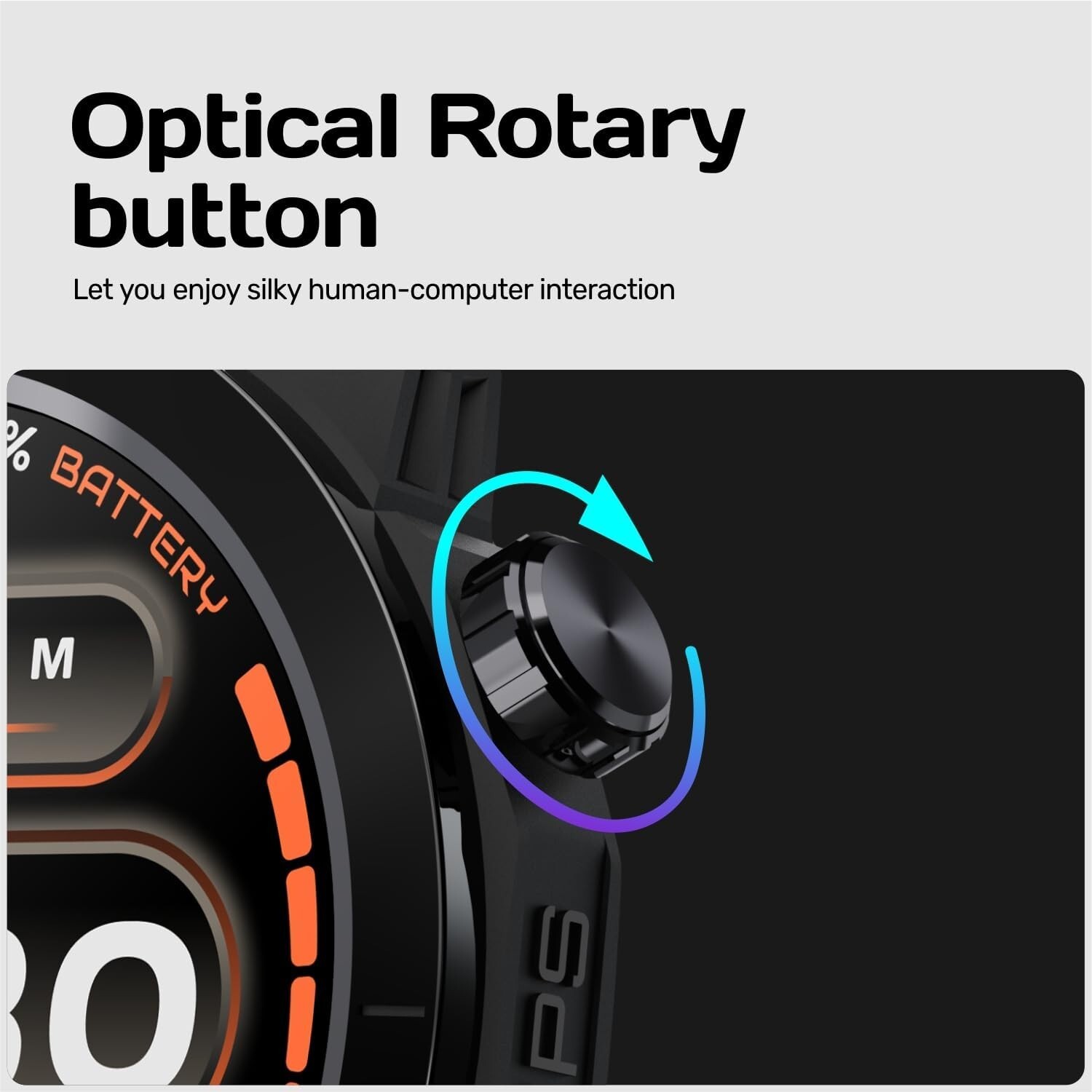 GPS Smartwatch w/ Heart Rate Blood Oxygen Stress Sleep Tracking 60 Workout Modes