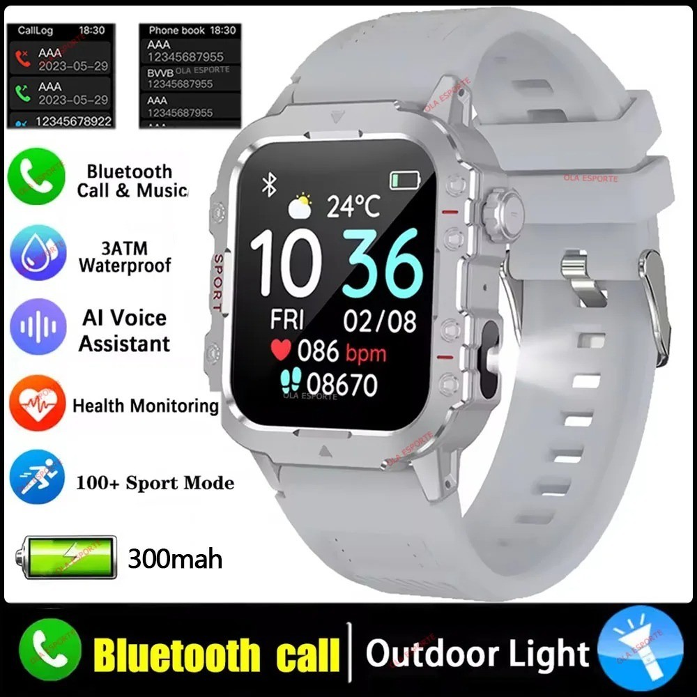 Multi functional dual-mode smart Bluetooth watch with 1.91-inch touch screen