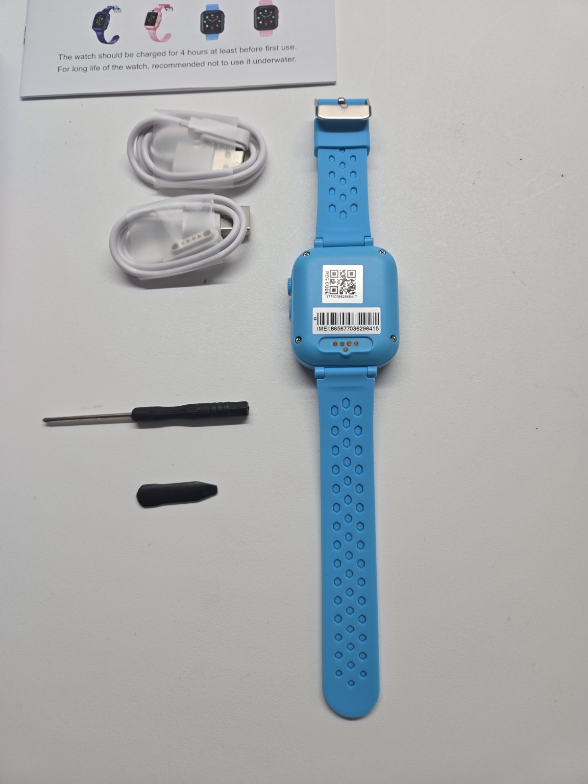 4G Kids Smart Watch DDIOYIUR T16 Phone Blue Video Call Track Play Photo 3-15 Old