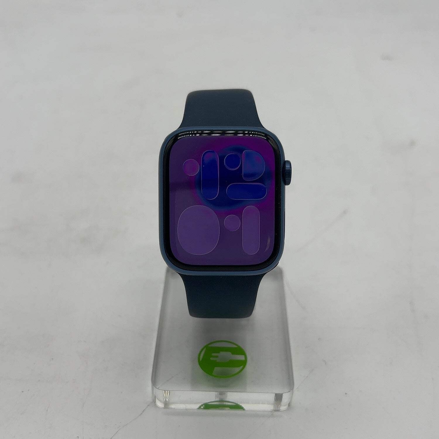 Unlocked Apple Watch Series 7 45MM Blue Aluminum Blue Sport Band MKJA3LL/A