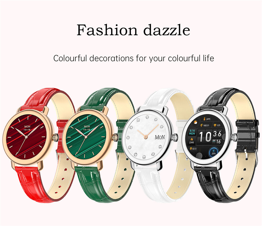 Fashion Smart Watch Luxury Women Smartwatch Smart Bracelets Calorie Step Counter