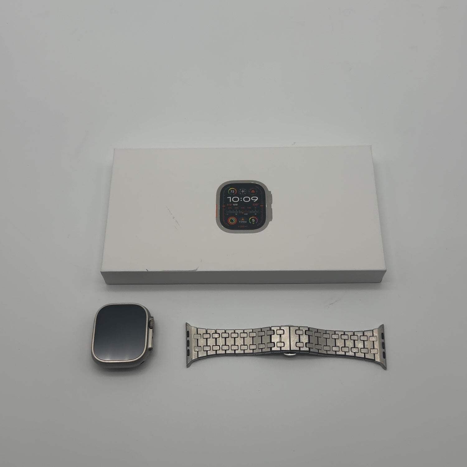 Unlocked Apple Watch Ultra 2 49MM Natural Titanium Aftermarket Band A2986