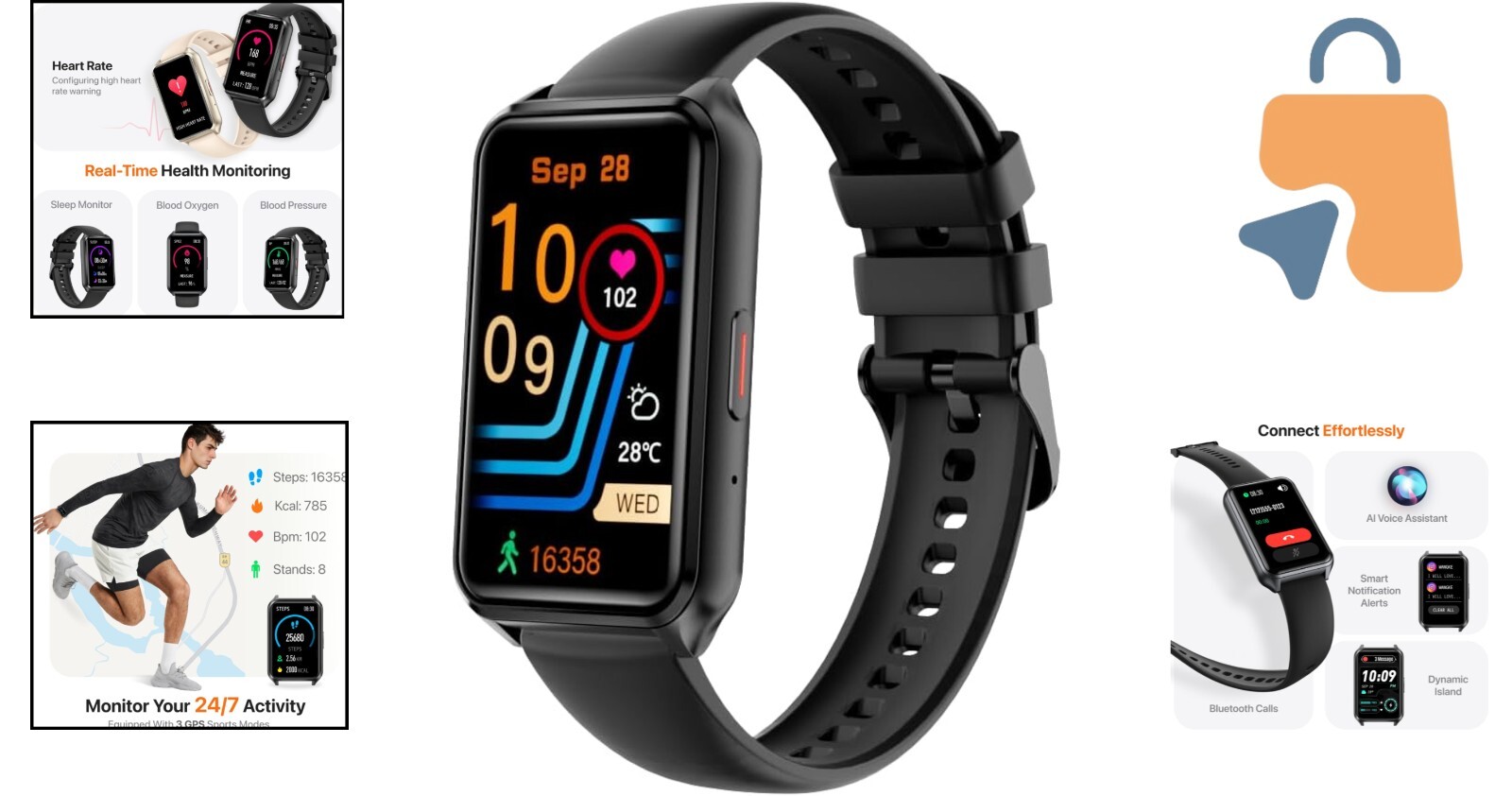 24/7 Health Monitoring Smart Watch with 100+ Sports Modes and Bluetooth Calling