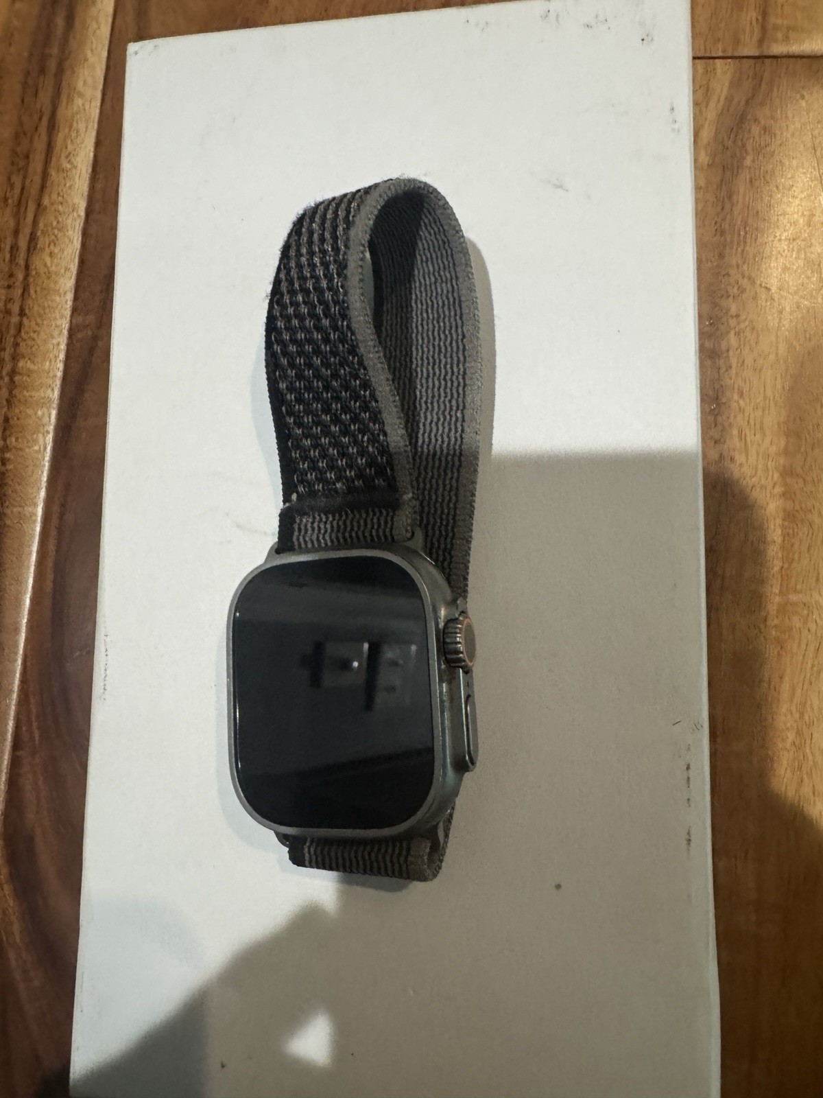 Apple Watch Ultra 1 49mm Titanium Case with Grey Loop (GPS & Verizon cellular)