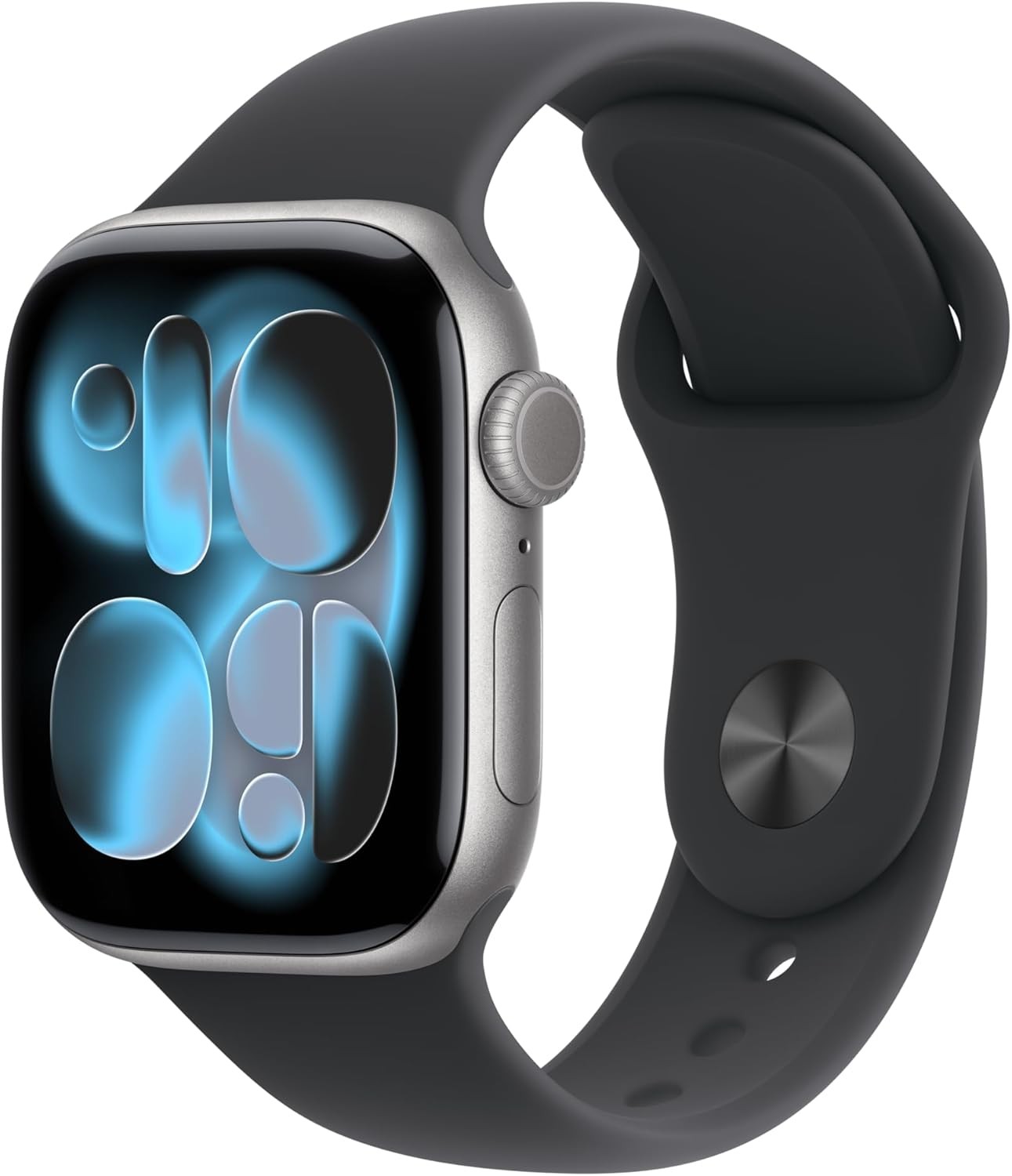 Apple Watch Series 11 46mm GPS Space Gray w/ M/L Black Sport Band