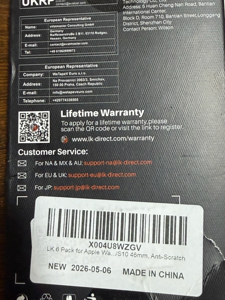 Apple Watch Series 11 46mm GPS Jet Black Case w Nike Loop/Black Sport Band -M/L