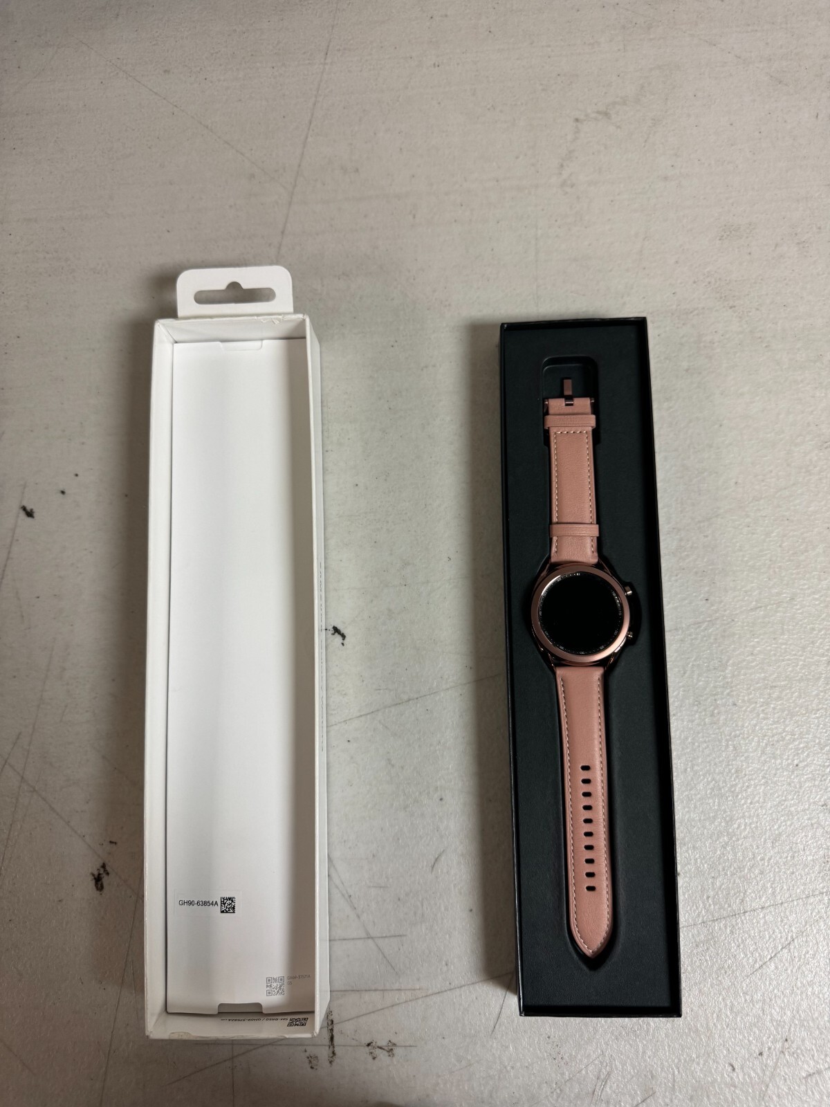 Samsung Galaxy Watch3 SM-R850 41mm Stainless Steel Case with Leather Strap -…