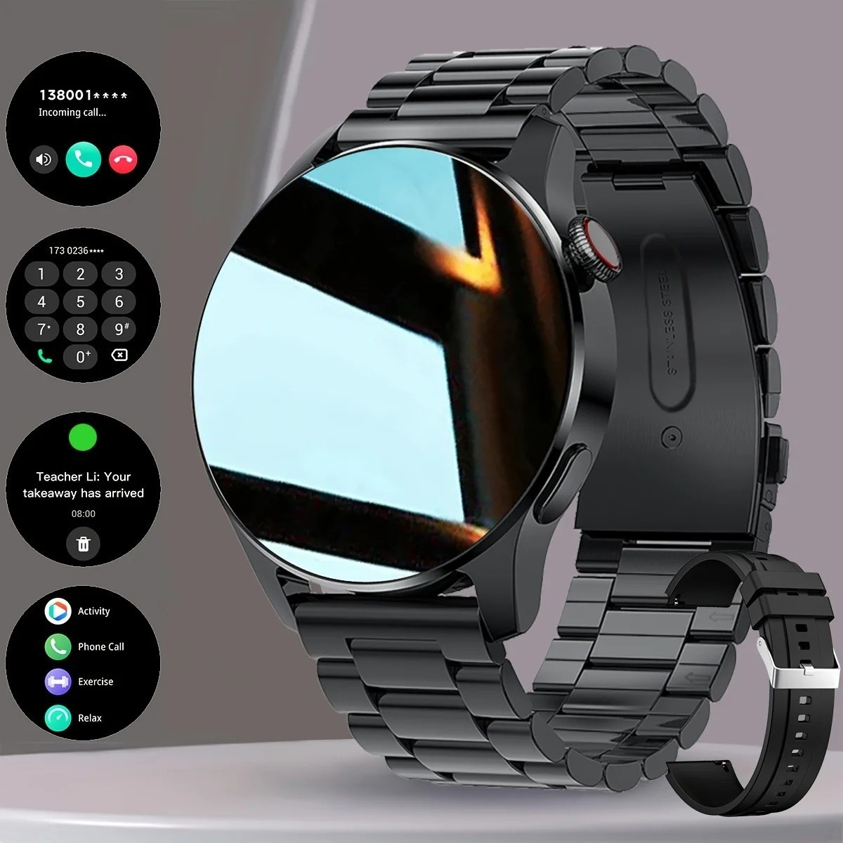 🔥Military Smart Watch for Men(Call Receive/Dial)Rugged Tactical Fitness Tracker