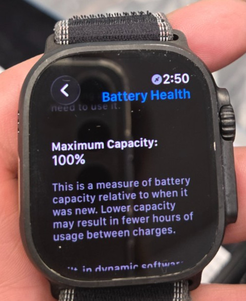 Apple Watch Ultra 3 49MM Natural BLACK MF1H4LW/A (VERIZON)