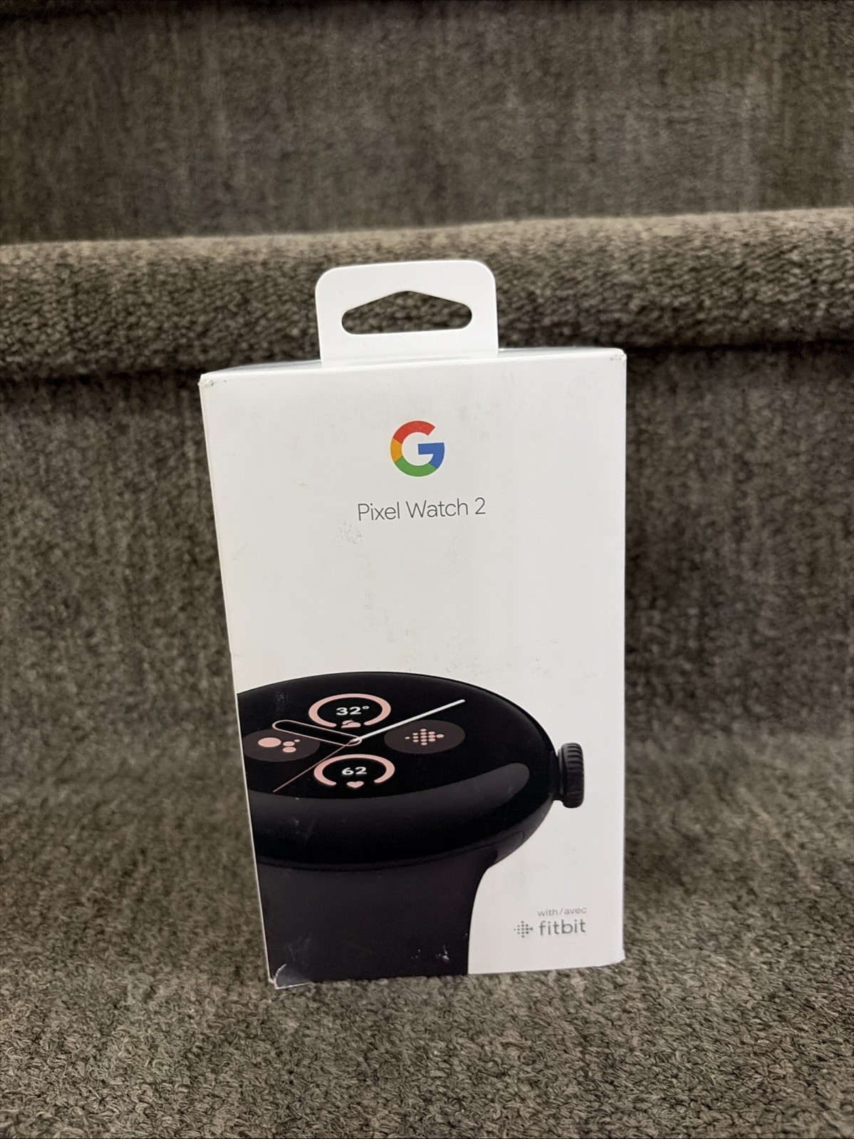 Google Pixel Watch 2 41mm Matte Black Aluminum Case with Obsidian Black Silicone
