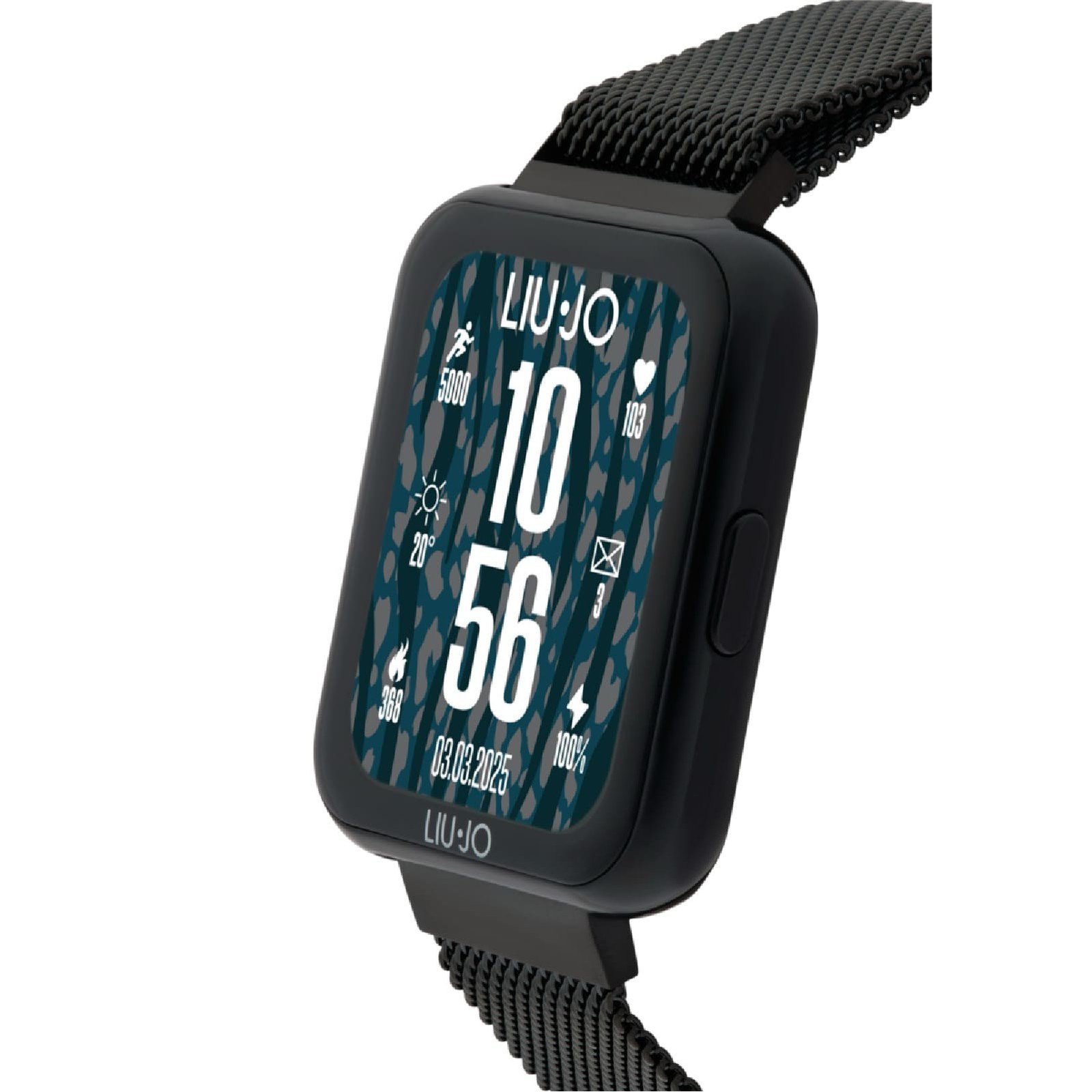 Smartwatch LIU JO LUXURY VOICE SLIM 2.0 SWLJ194 Stainless Steel Mesh Black