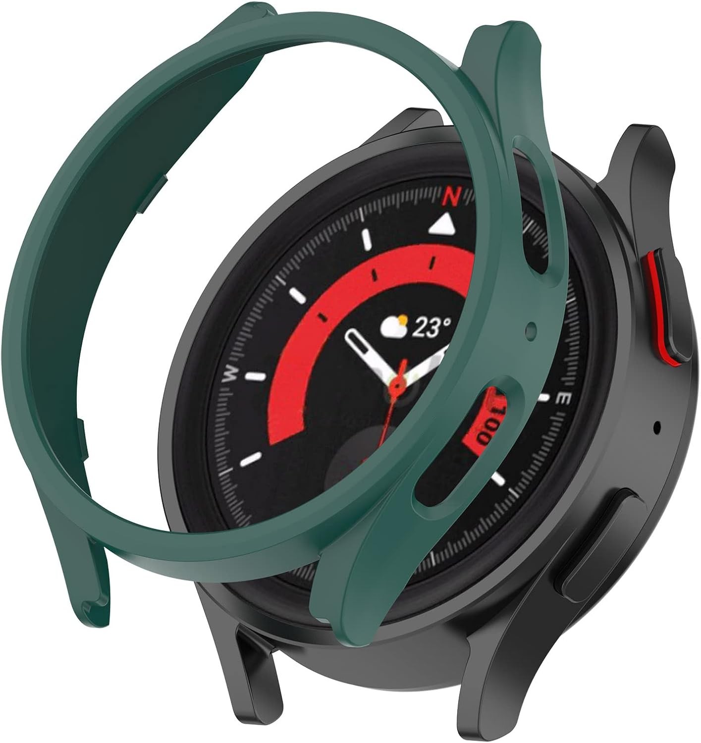 Hard PC Protective Bumper Case for Samsung Galaxy Watch 5 Pro 45mm [NO Screen Pr