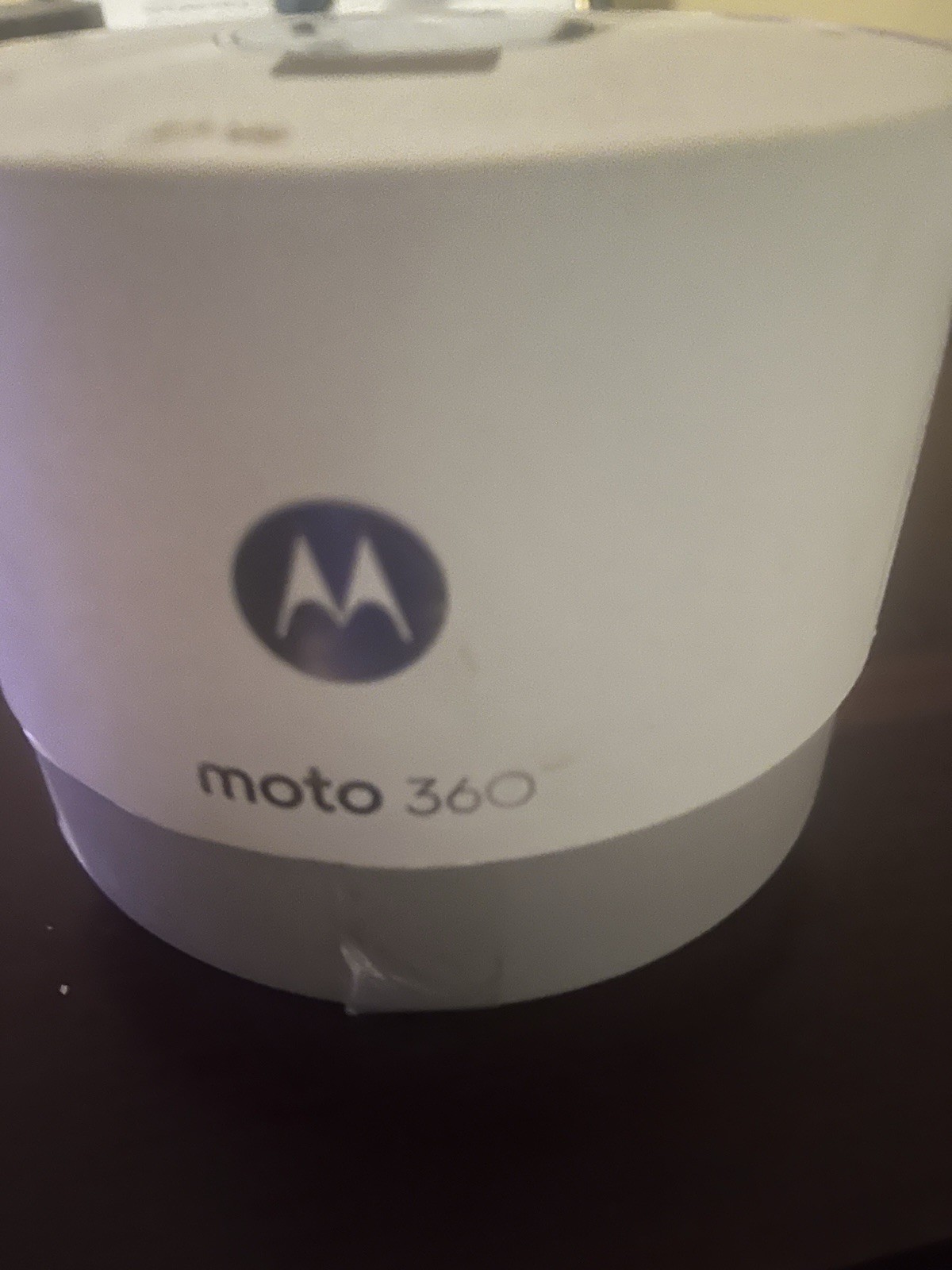 Motorola Moto 360 SmartWatch 46mm Stainless Steel Case Cognac Band WORKING