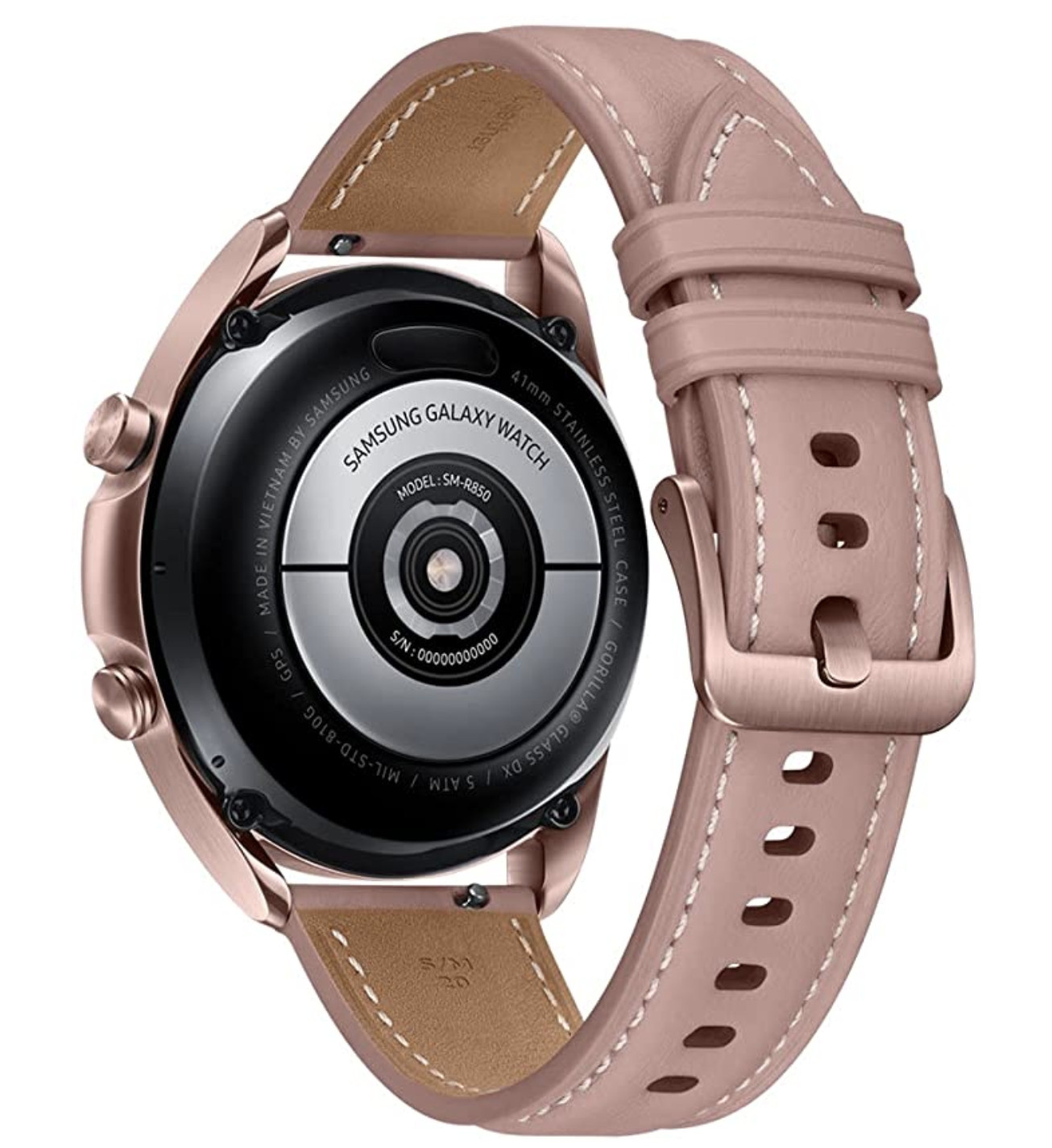 Samsung Galaxy Watch3 SM-R850 41mm Stainless Steel Case with Leather Strap -…