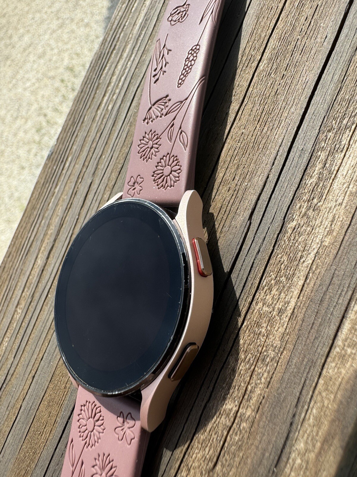 Samsung Galaxy Watch4 SM-R860 40mm Aluminum Case with Sport Band – Pink Gold…