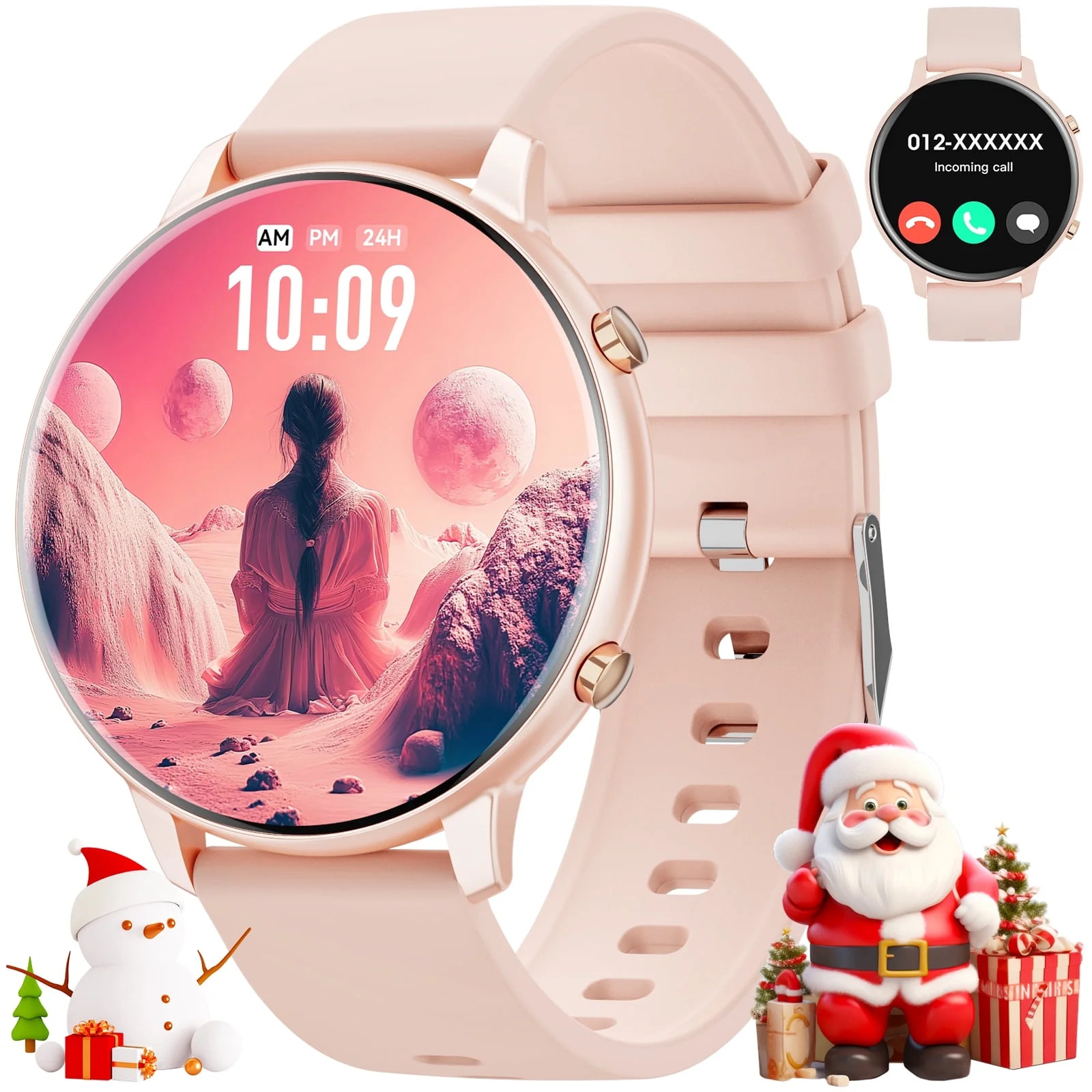 2025 New Women’S Smart Watch, 1.39-Inch round Screen, Multiple Movement Modes, A