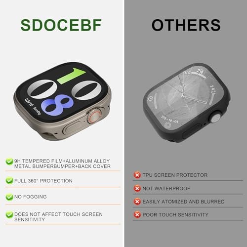 3 Pack Aluminum Alloy Metal Strap for Apple Watch Ultra 3/Ultra 2/Ultra 49mm Sho