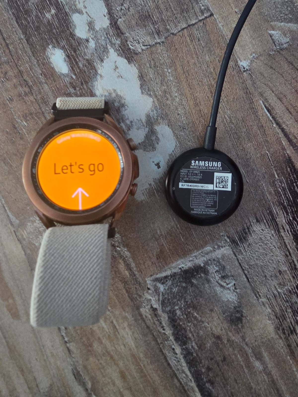 Samsung Galaxy watch 3 8643 Rose Gold Face and Changer