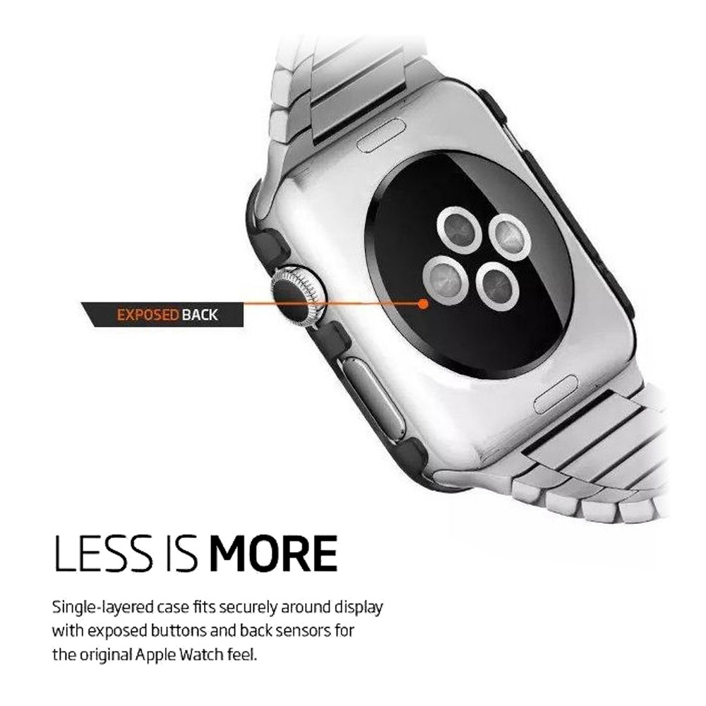 Fr Apple Watch Series 4/5/6/SE Snap On Bumper Hard Case+Screen Protector 40/44mm