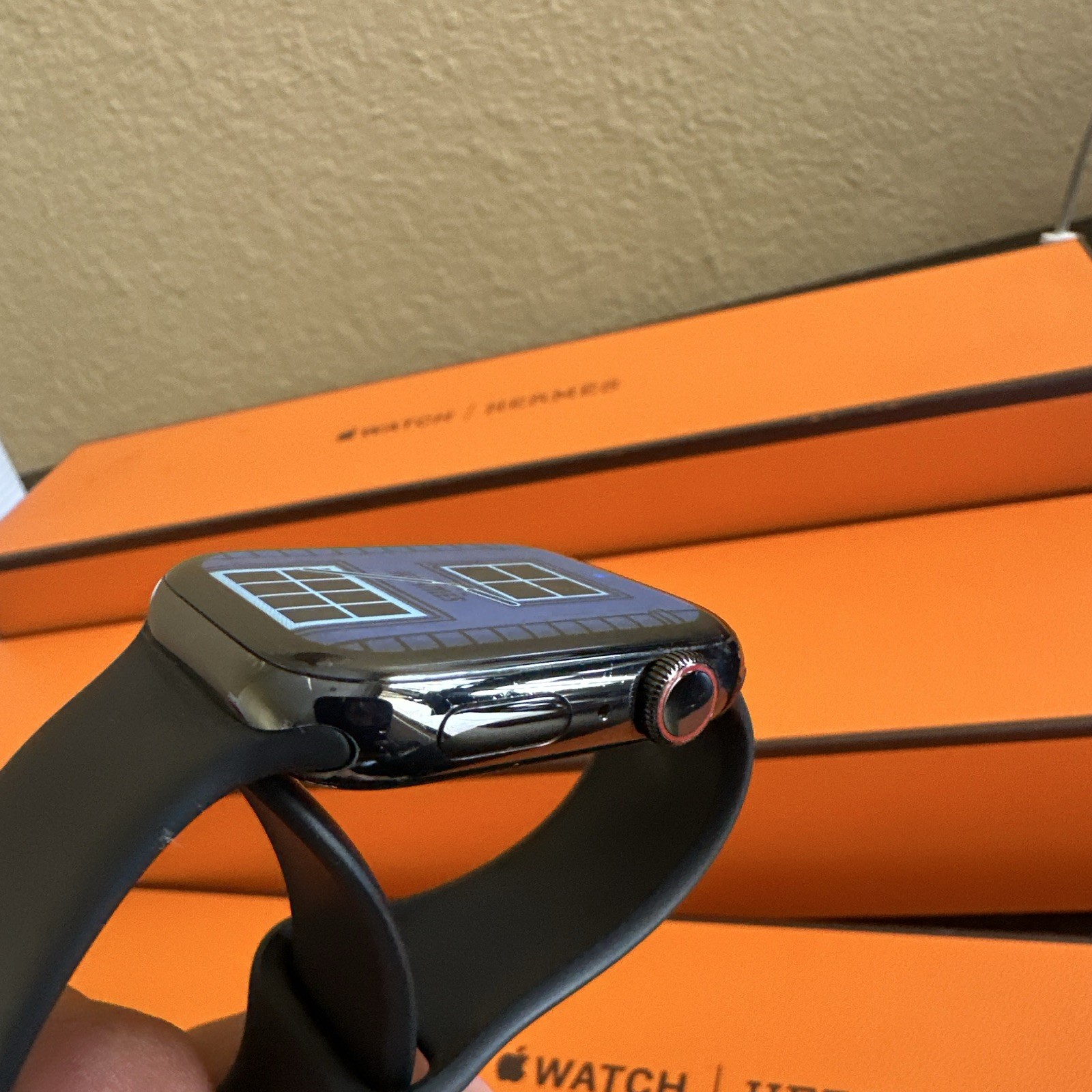 Apple Watch Series 6 Hermès 44mm Noir Edition L/XL bands GPS+ Cellular
