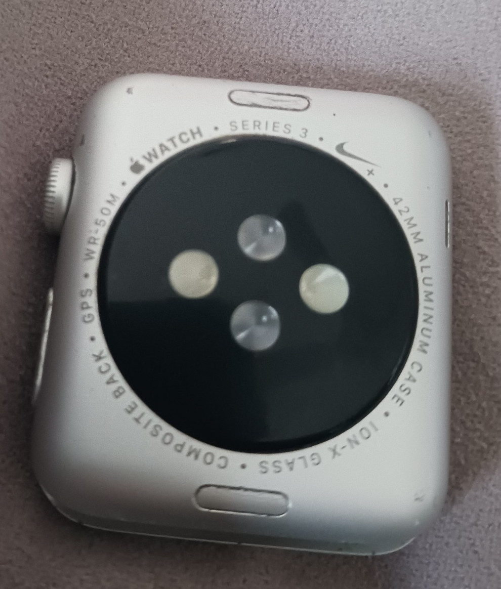 Apple Watch Series 3 GPS 42mm Silver Aluminum Case Black Sport Loop
