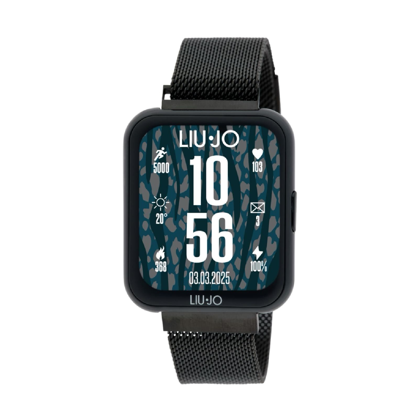 Smartwatch LIU JO LUXURY VOICE SLIM 2.0 SWLJ194 Stainless Steel Mesh Black