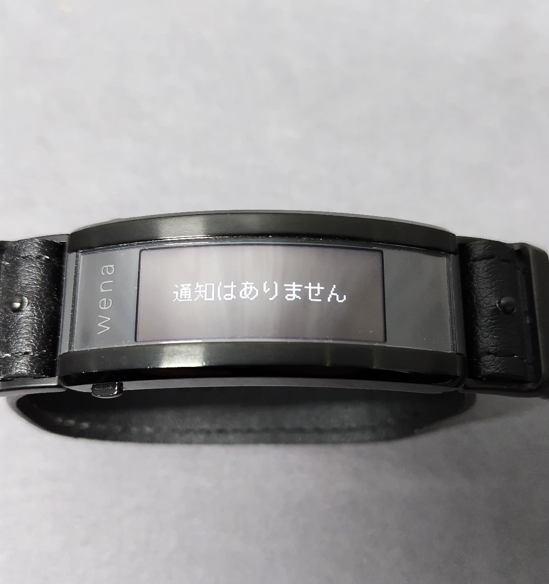 SONY wena3 Premium Black Rubber Band Smart Watch for iOS/Android from Japan