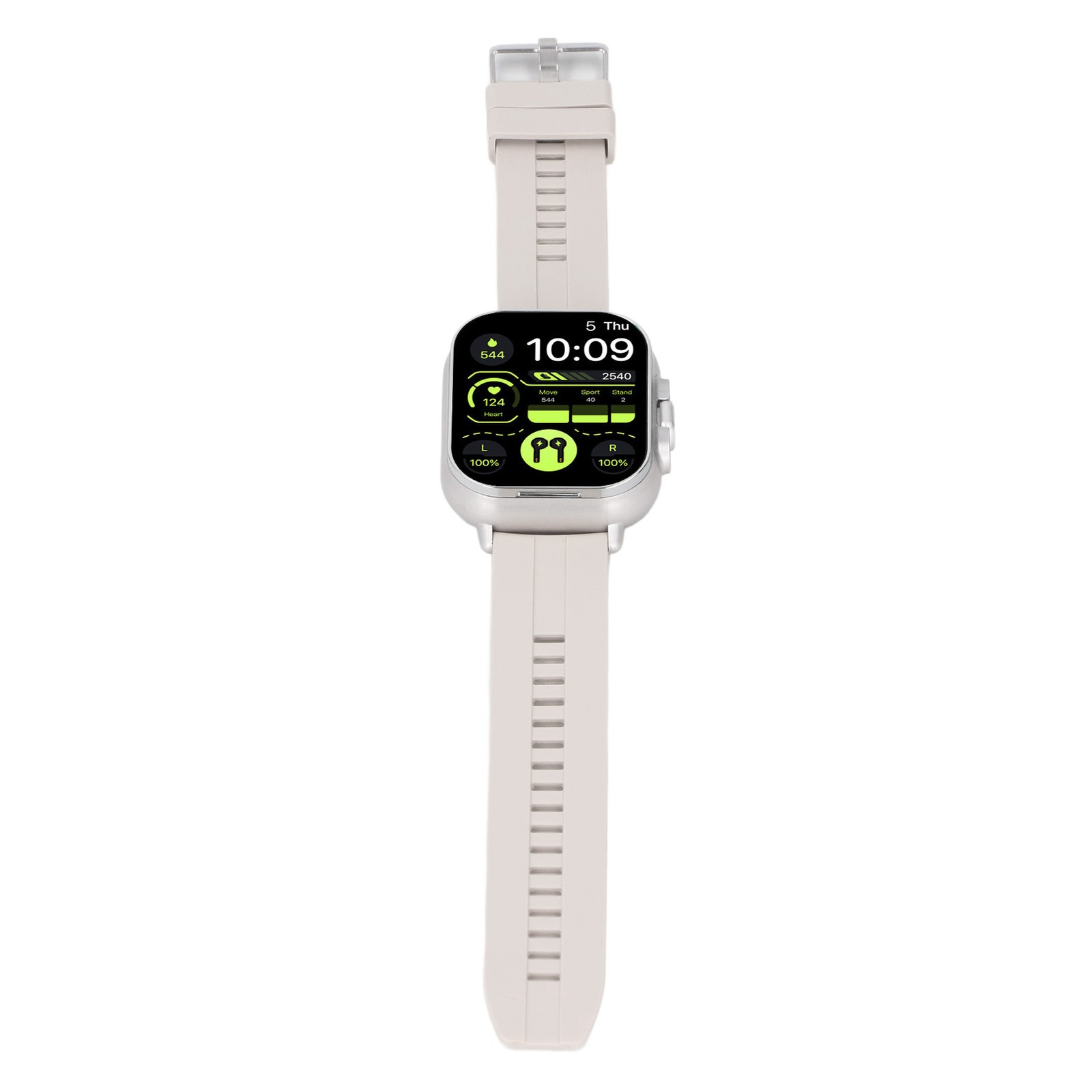 2 In 1 Smart Watch With Earbuds 2.01 Inch HD Touch Screen Bluetooth Call Fitness