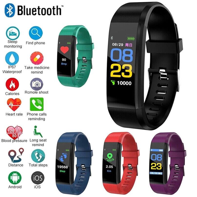 115plus Kids Smartwatch Bluetooth 4.0 Intelligent Sports Bracelet for Ios Androi