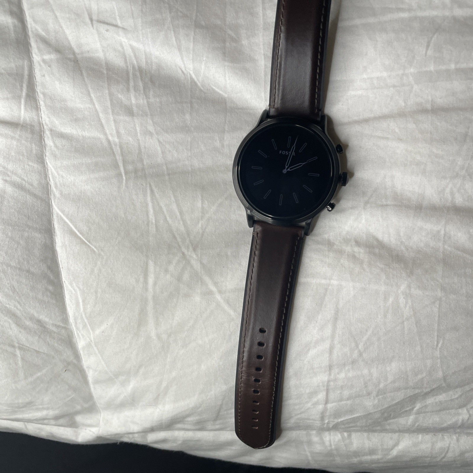 Fossil Smartwatch Carlyle HR 4258 Gen 5 Black/Brown – Open Box