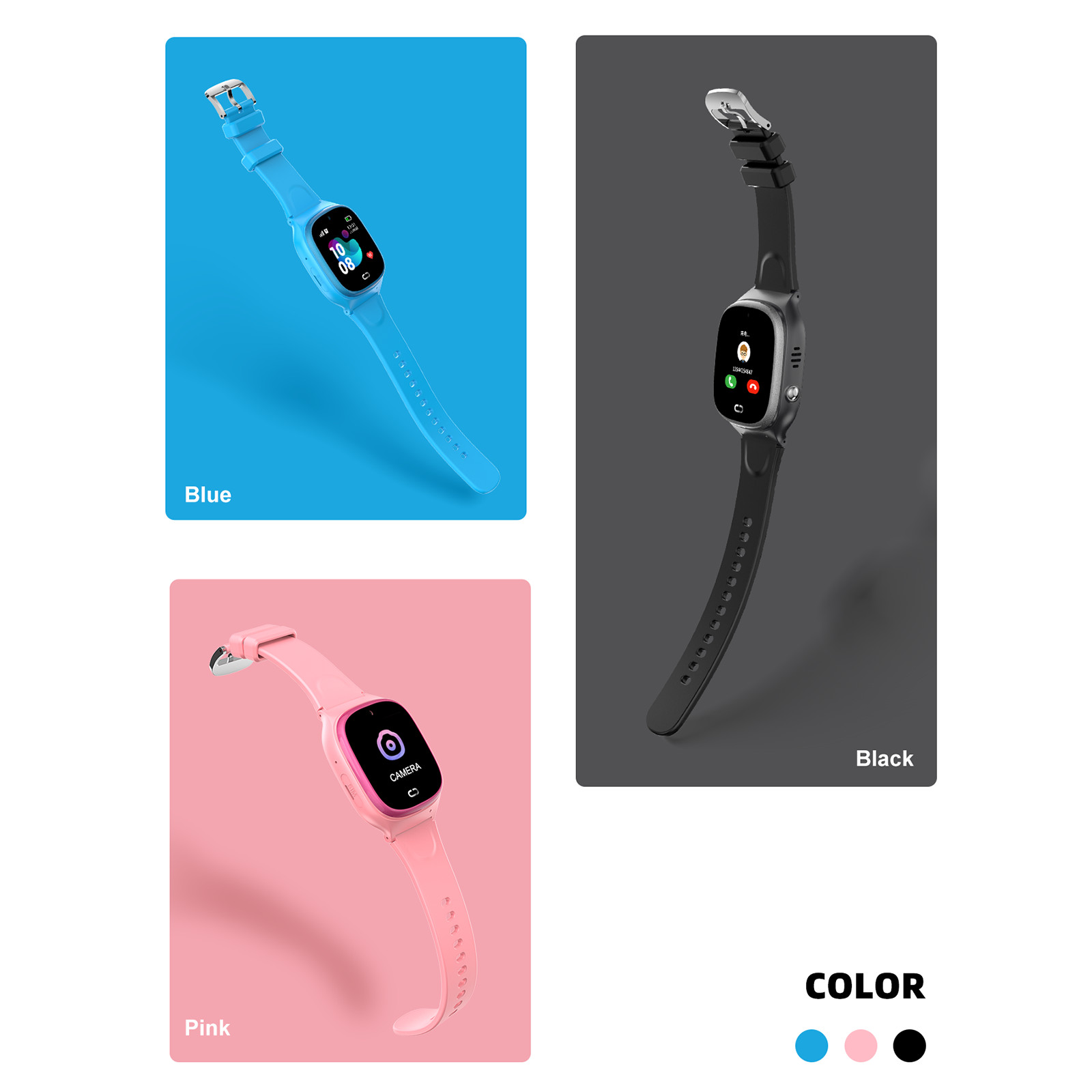 TD-45 2G Kids Smart Phone Watch Children Smartwatch SOS Call Voice Chat GUVF