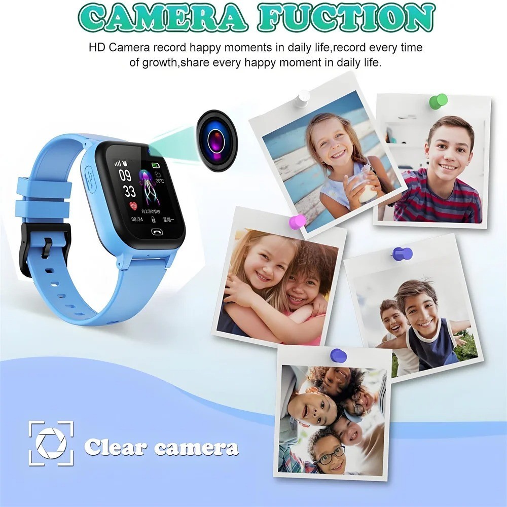 Kids 4G Smart Watch Phone GPS SOS Video Call Waterproof Tracker for Boys Girls