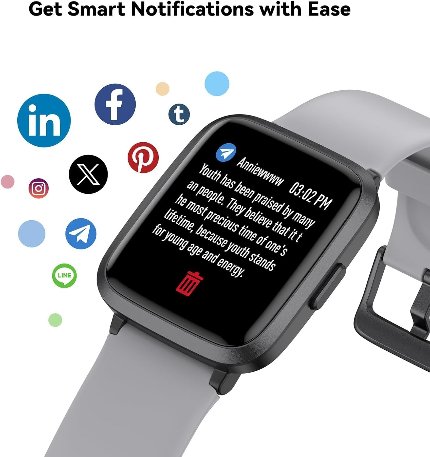 Fitness Activity Tracker Watch As Fitbit Heart Rate Monitor Pedometer For Women
