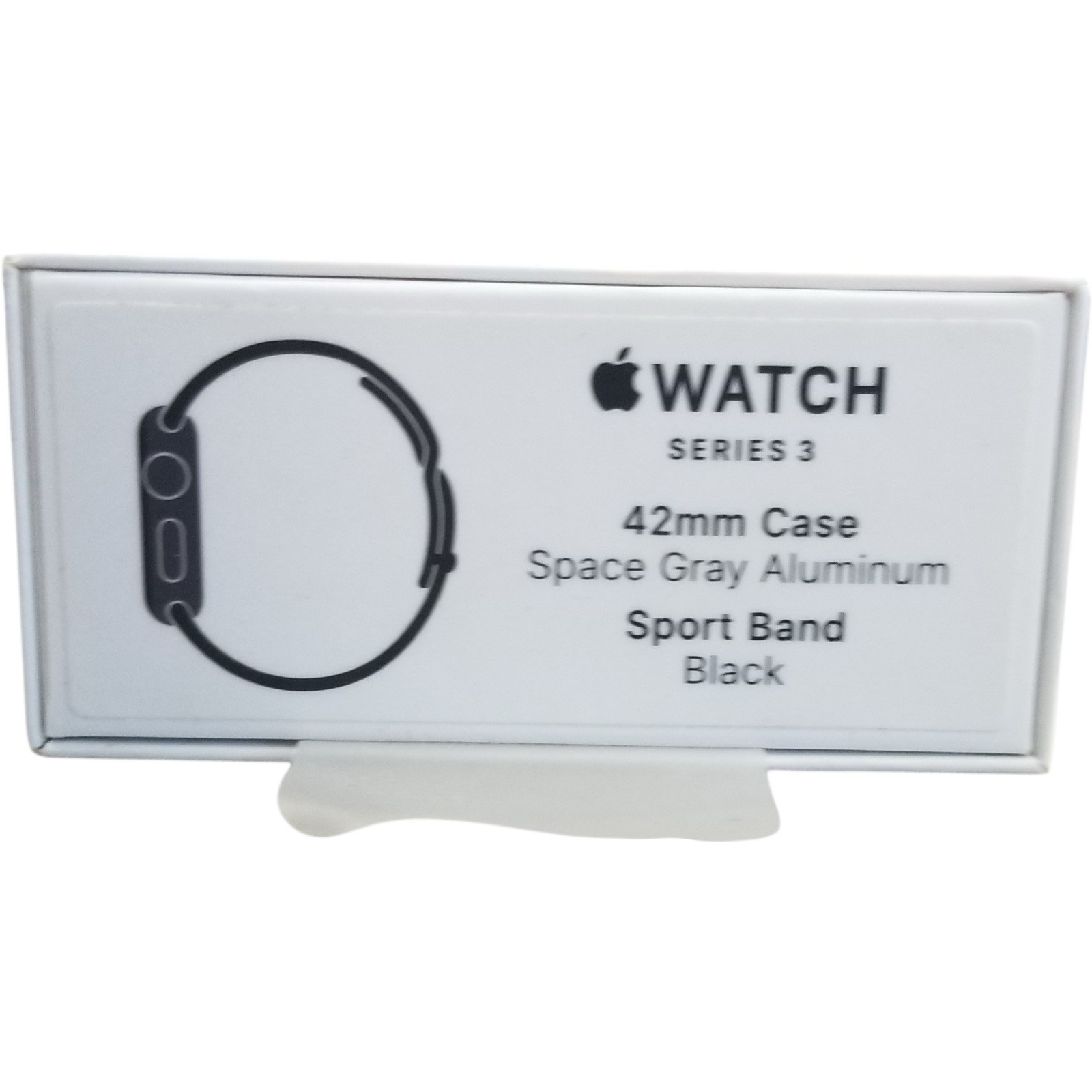 Apple Watch Gen 3 Series 3 42mm Space Gray Aluminum GPS Black Sport locked out