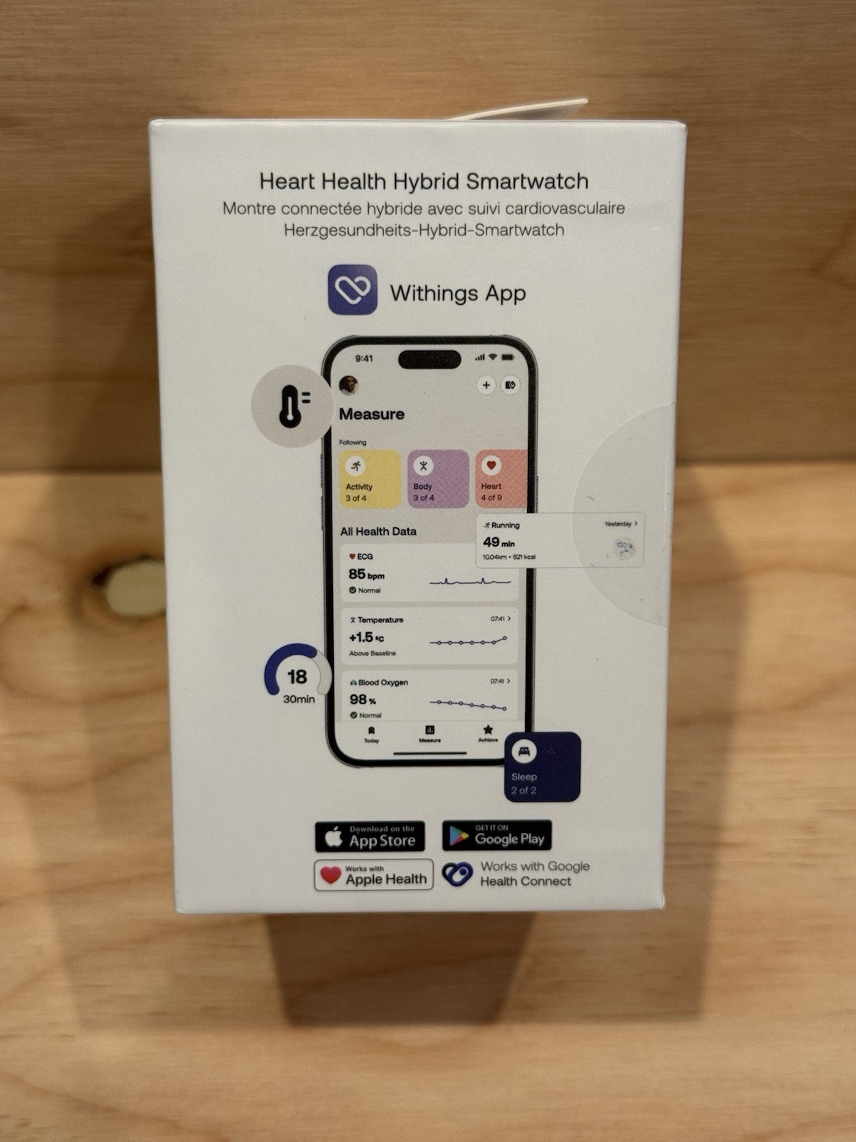 BRAND NEW Withings ScanWatch 2 – 38mm White/Gray Sealed 70828232