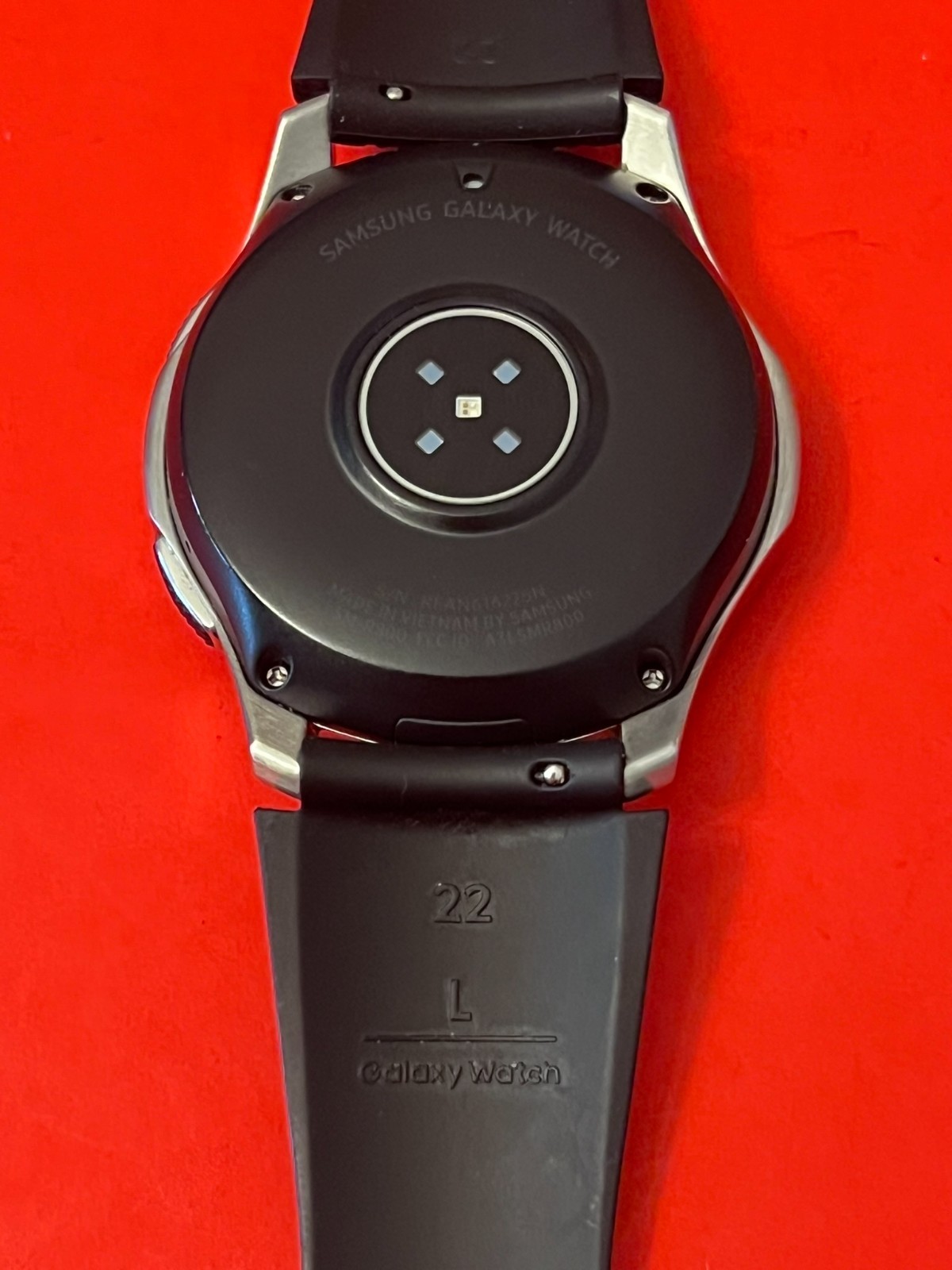Samsung Galaxy Watch 46MM Silver SM-R800 Smartwatch Bluetooth-Great Condition